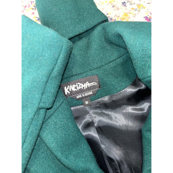 Karizma Hunter Green Peacoat Size: 10 - Picture 6 of 8